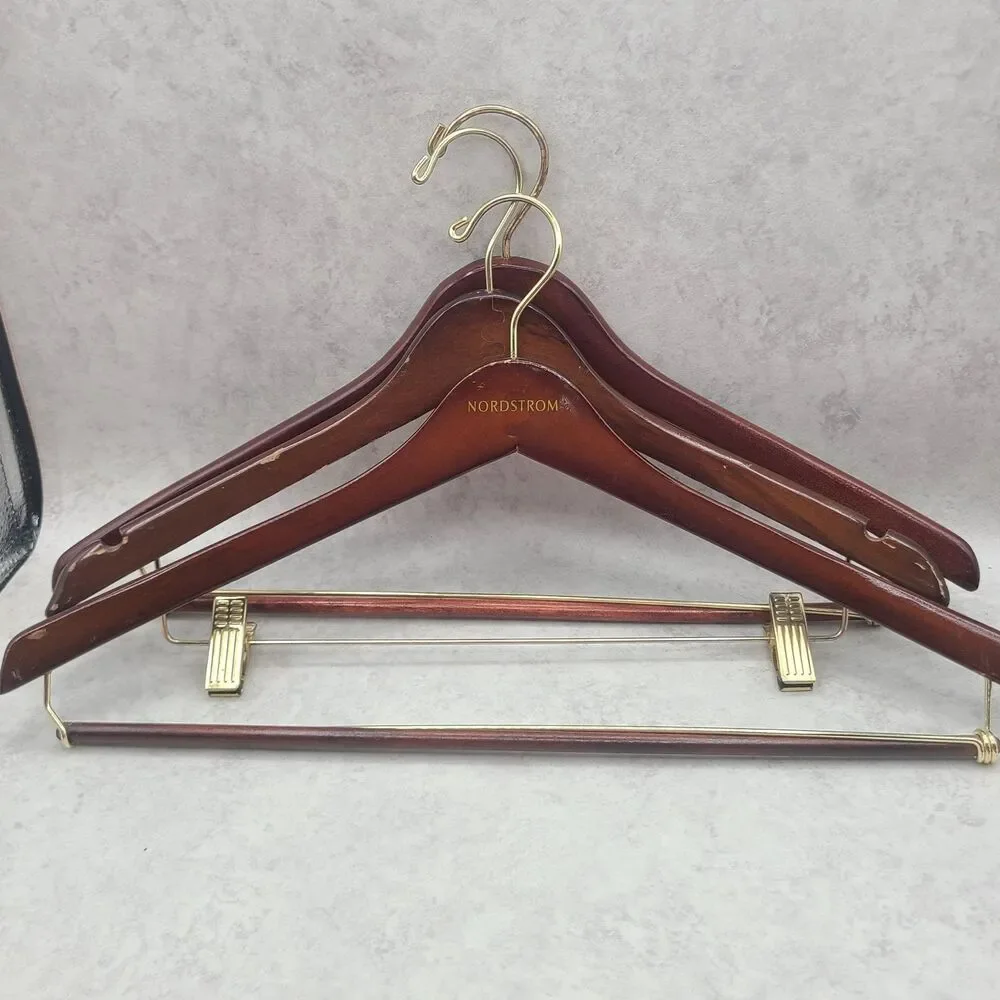 Wood Suit Hangers 1 Nordstrom 2 Unbranded Coat Pants Gold